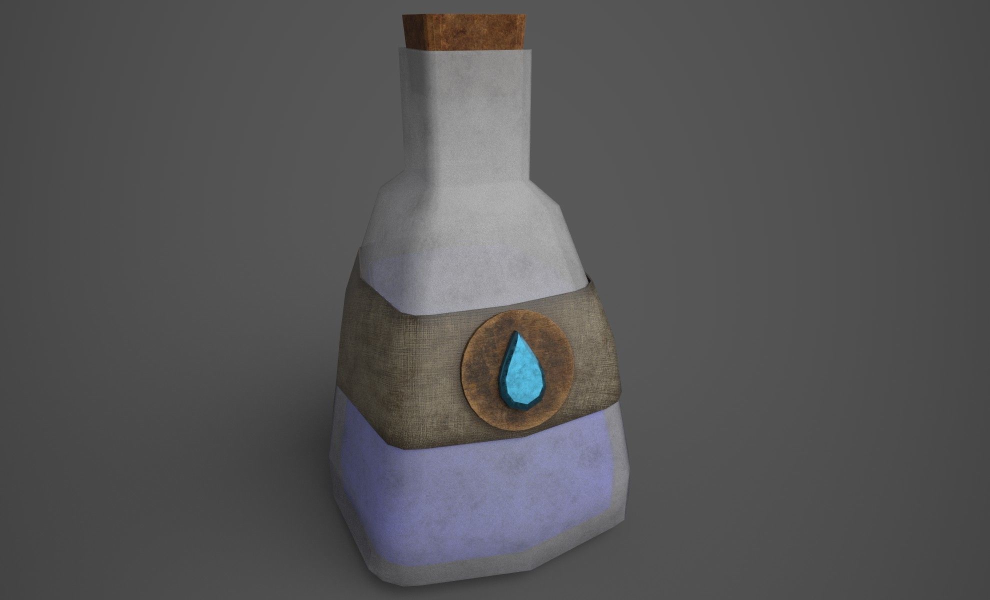 Hp and Mana potion 3D model_1