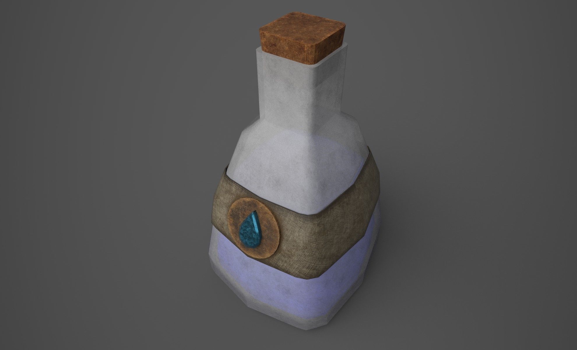 Hp and Mana potion 3D model_2