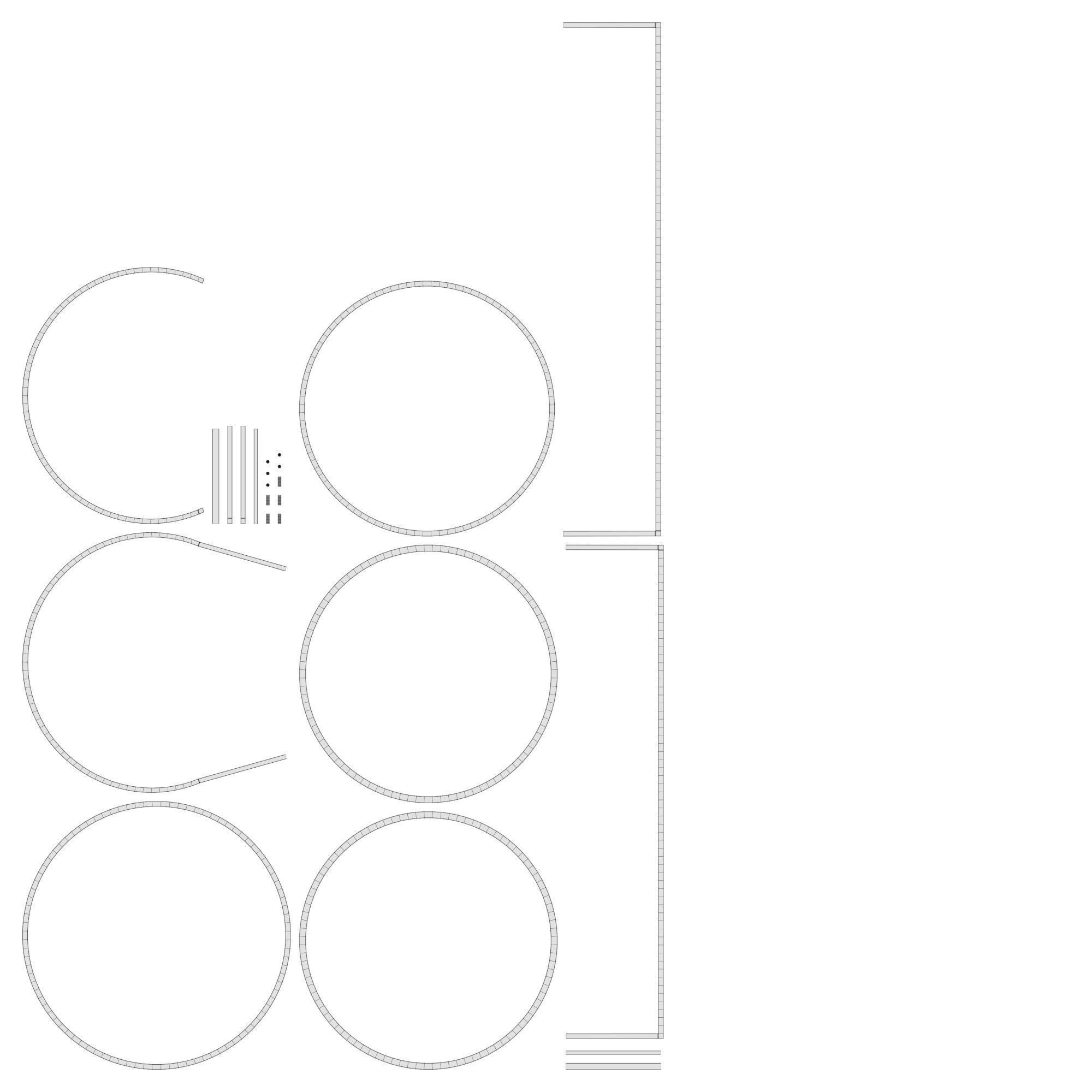 Chair two coffee tables with marble tops Free low-poly 3D model_6