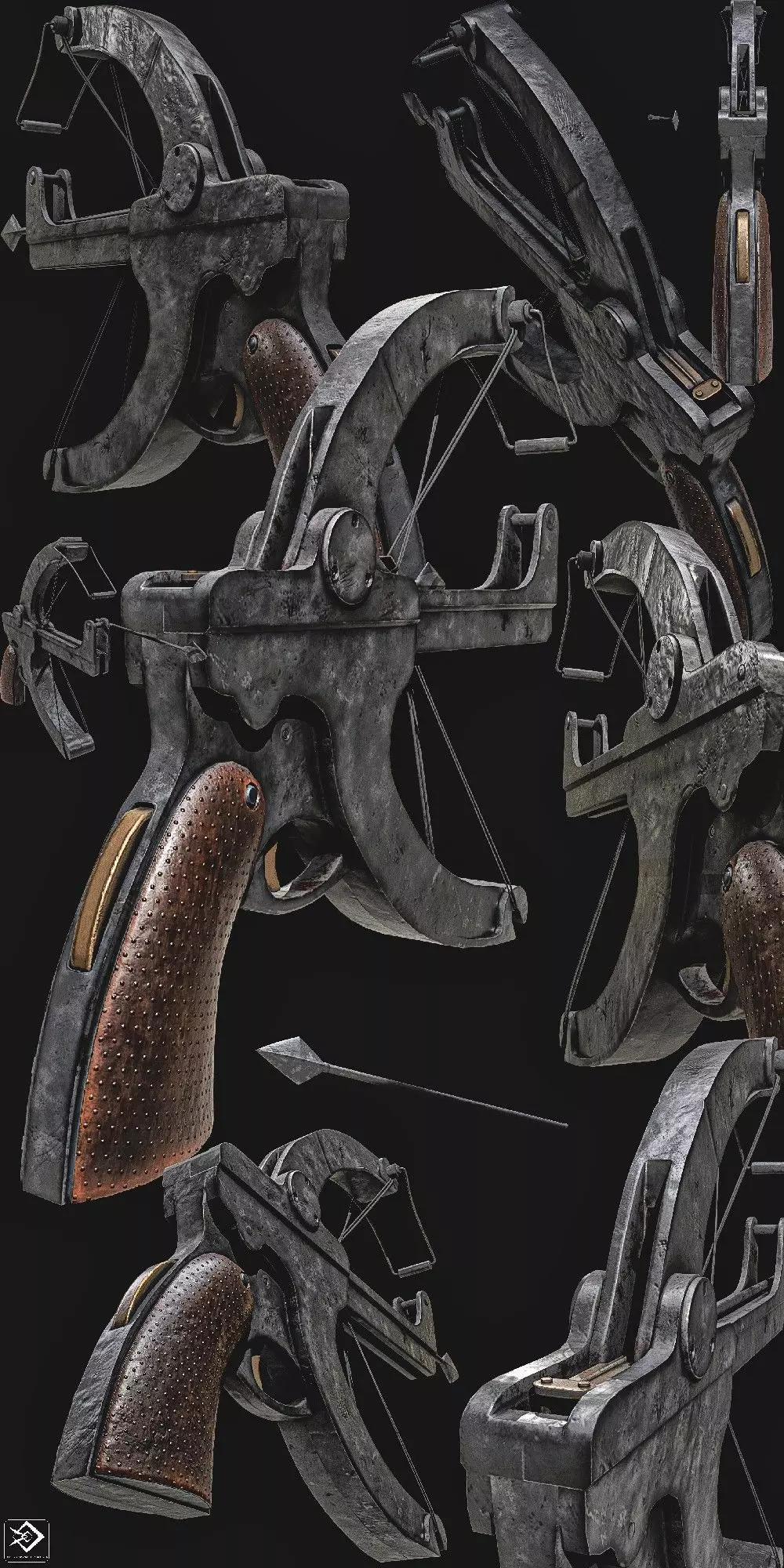 Little Joe crossbow  WW2 Low-poly 3D model_0