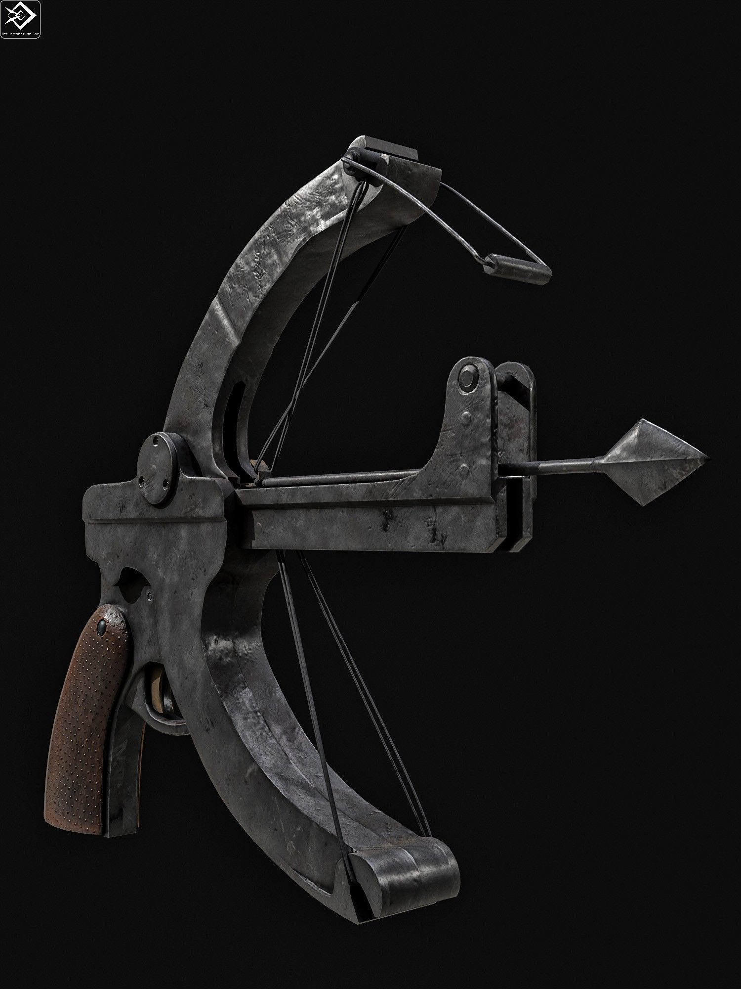 Little Joe crossbow  WW2 Low-poly 3D model_5