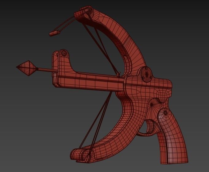 Little Joe crossbow  WW2 Low-poly 3D model_14