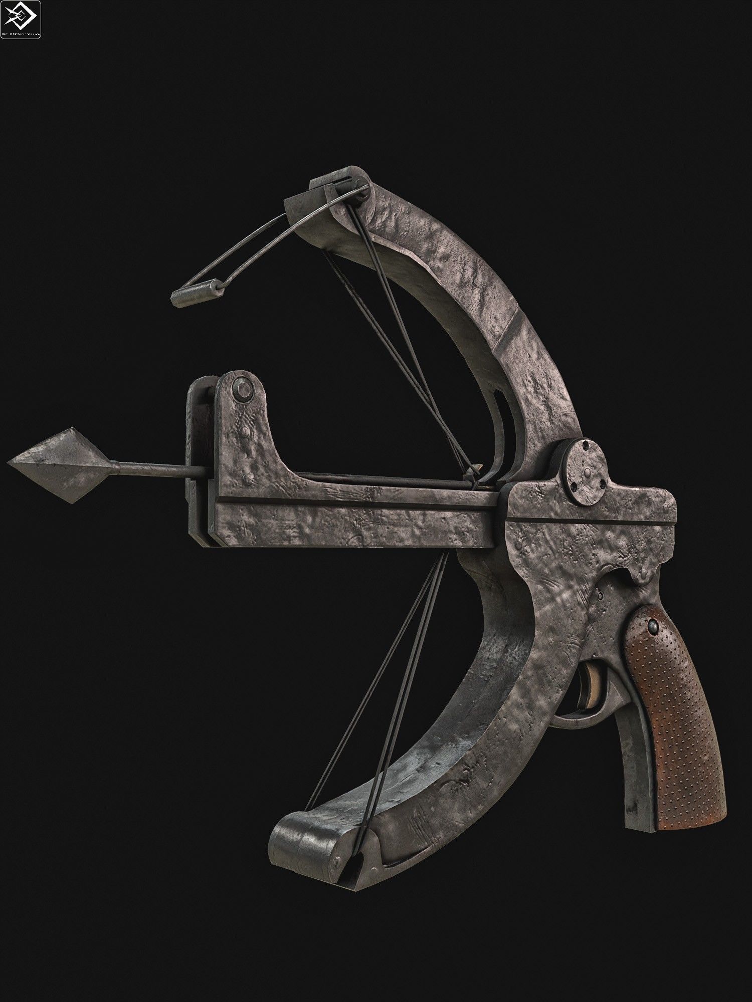 Little Joe crossbow  WW2 Low-poly 3D model_12