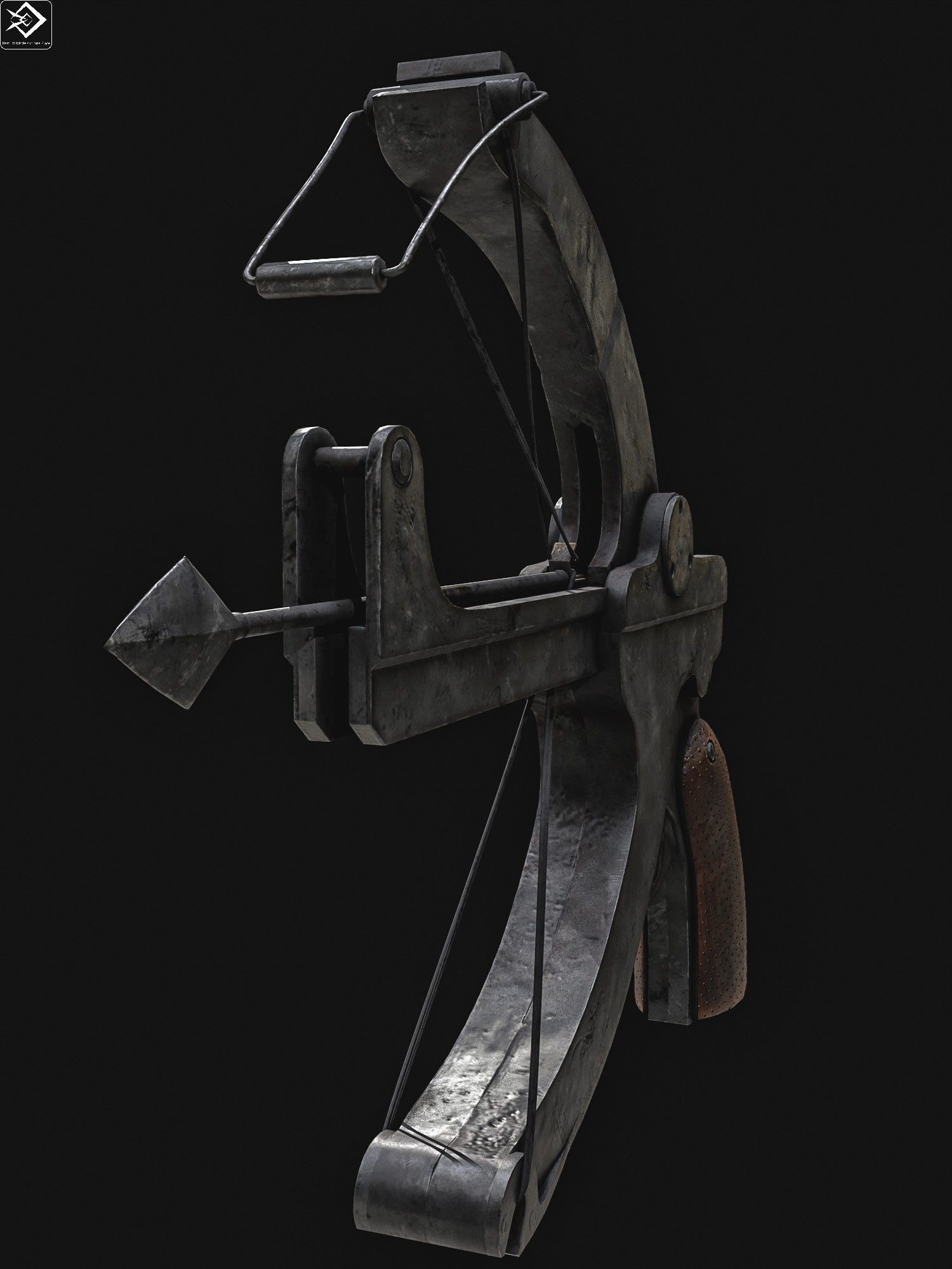 Little Joe crossbow  WW2 Low-poly 3D model_10