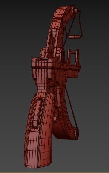 Little Joe crossbow  WW2 Low-poly 3D model_16