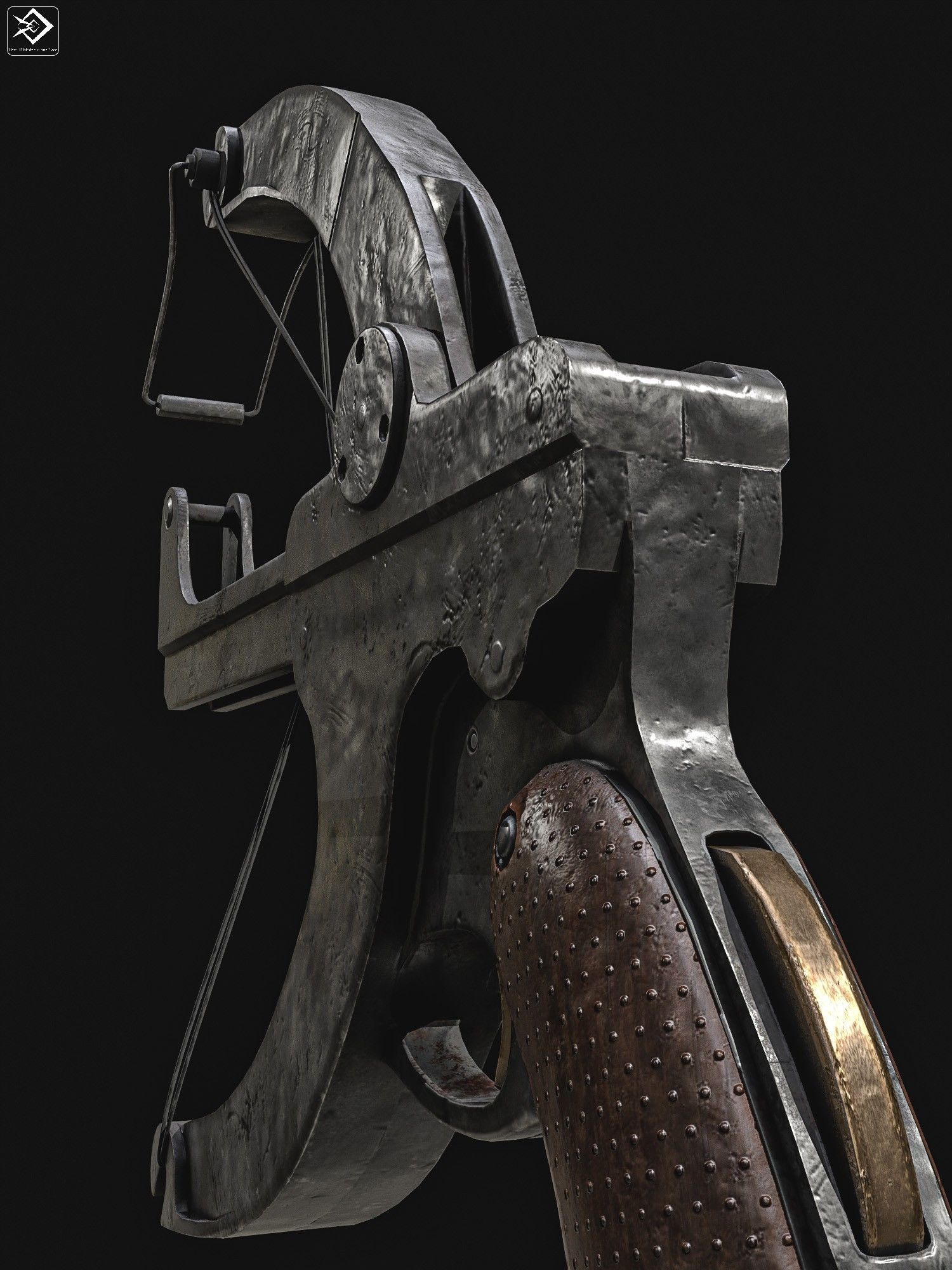 Little Joe crossbow  WW2 Low-poly 3D model_11