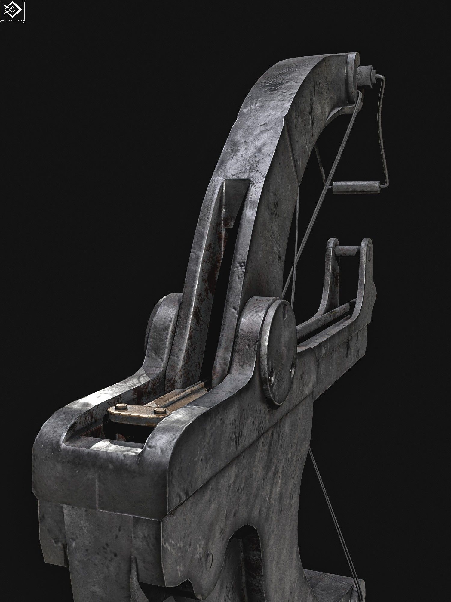 Little Joe crossbow  WW2 Low-poly 3D model_2