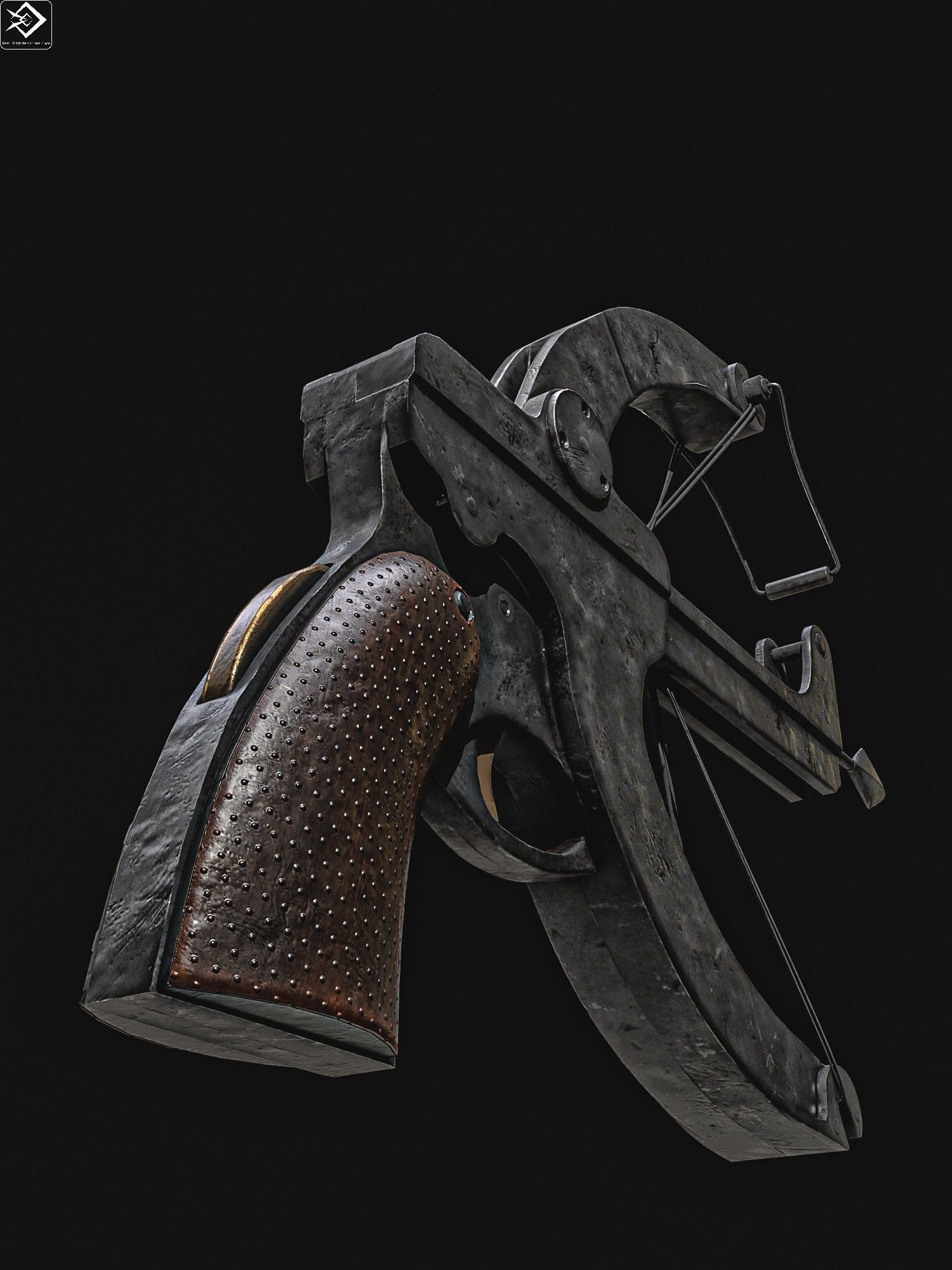 Little Joe crossbow  WW2 Low-poly 3D model_9