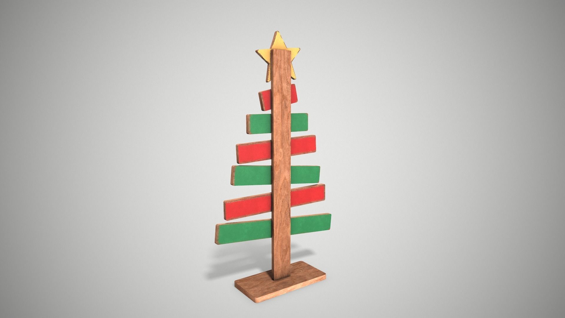 Christmas Tree Decoration Low-poly 3D model_8