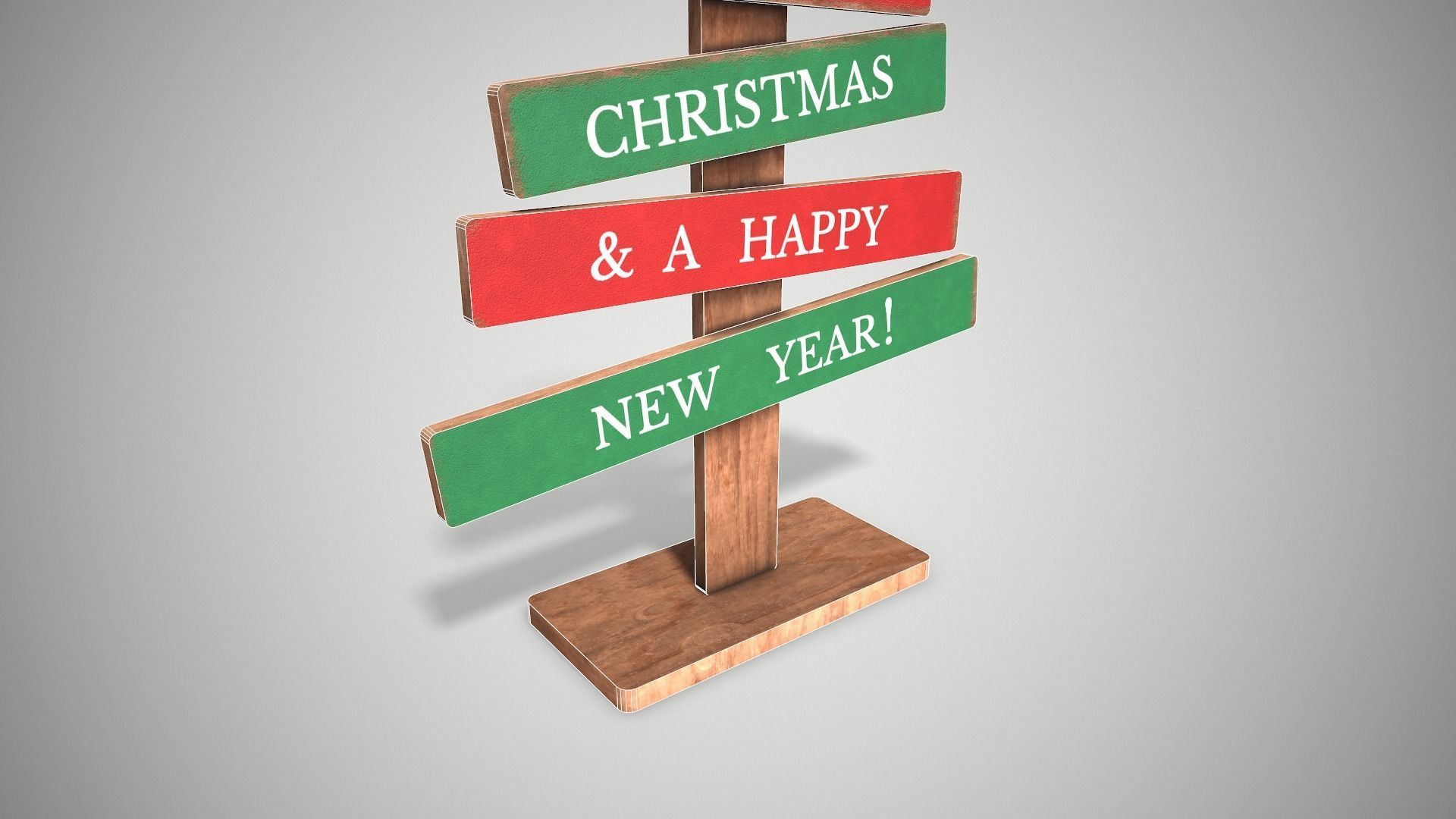 Christmas Tree Decoration Low-poly 3D model_9