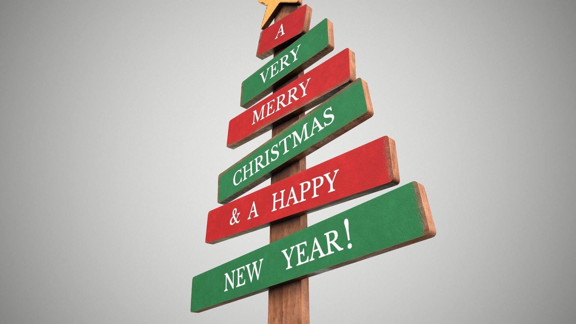 Christmas Tree Decoration Low-poly 3D model_5