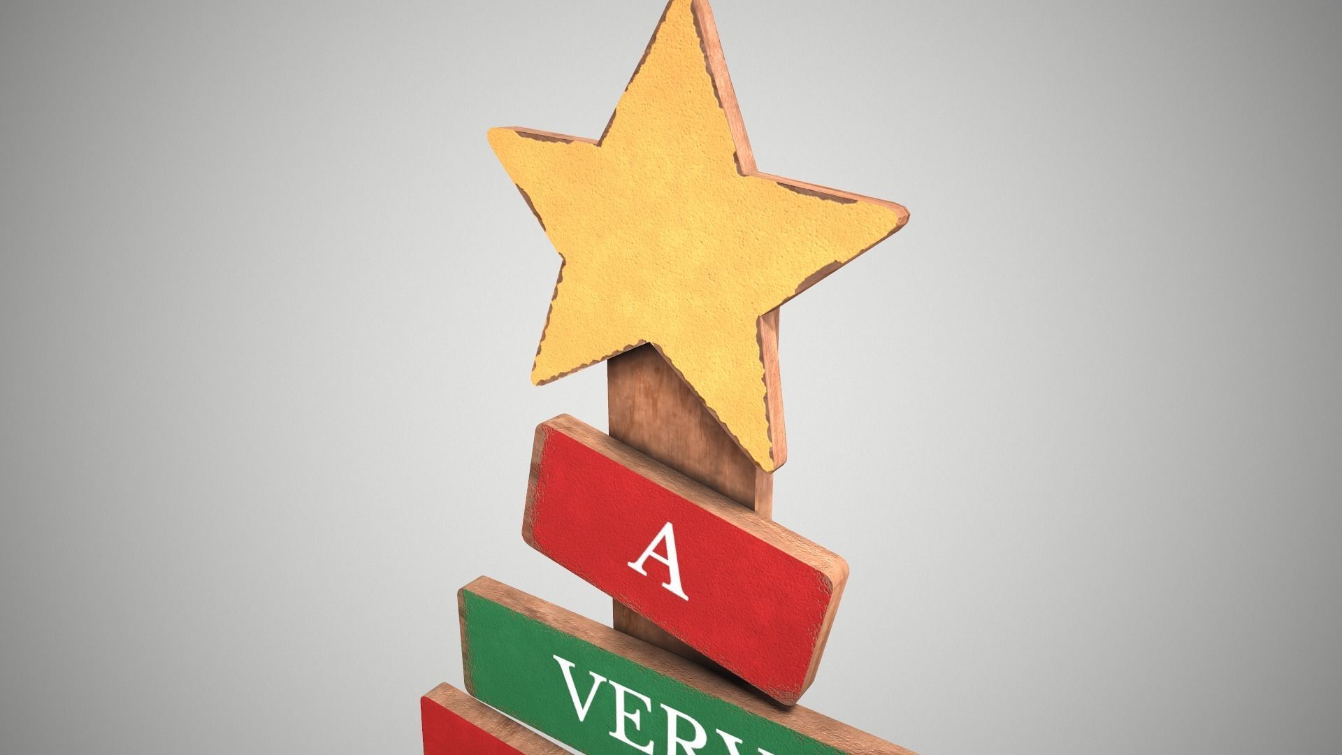 Christmas Tree Decoration Low-poly 3D model_7