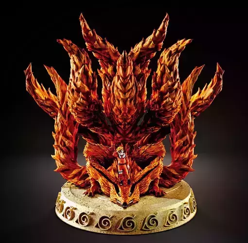 Ninetales フィギュア 月と雲のデザイン Unoffical LEGO NARUTO Nine Tailed Demon Fox KURAMA ナルト 九