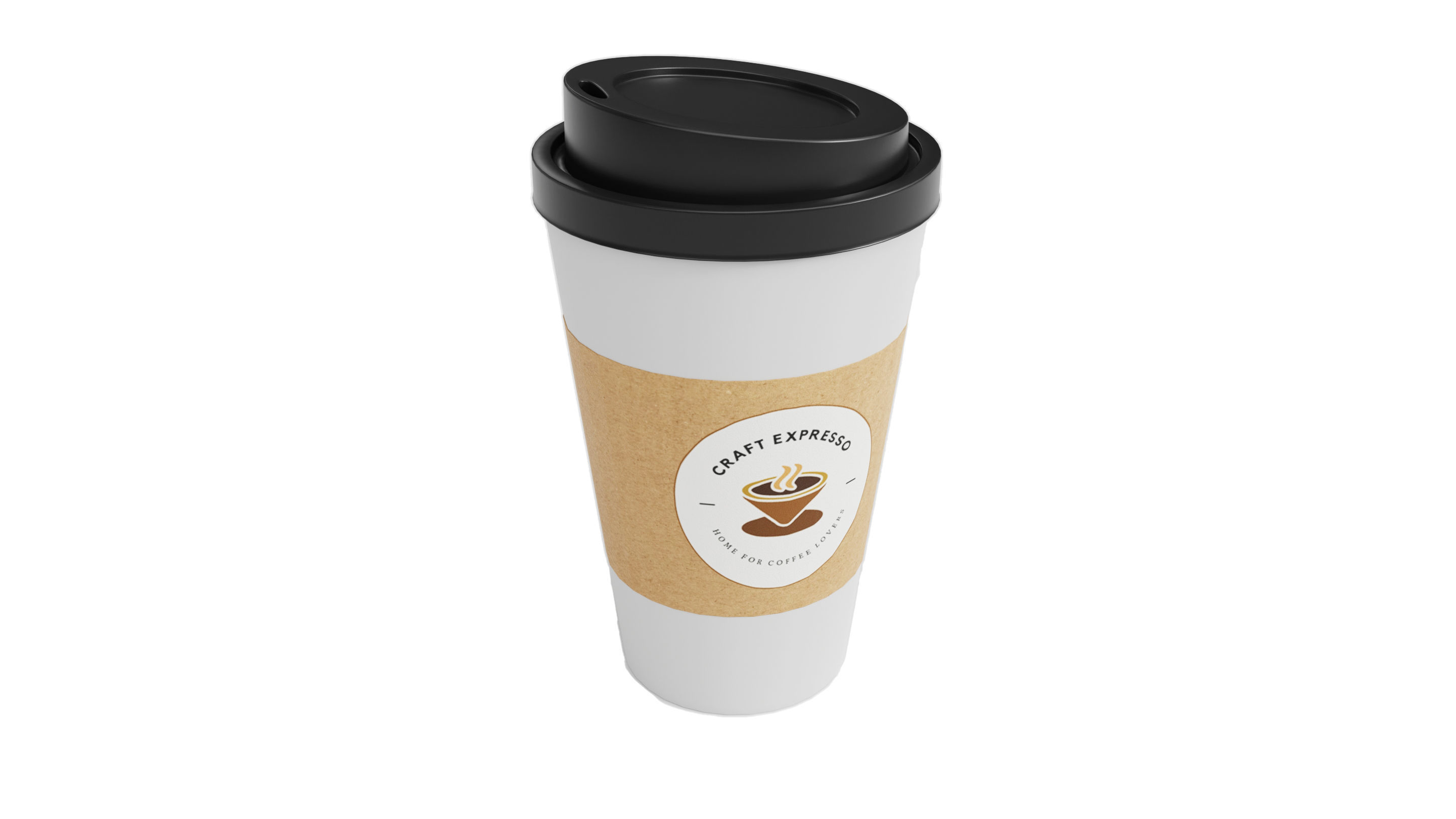 Take Away Coffee 3D model_4
