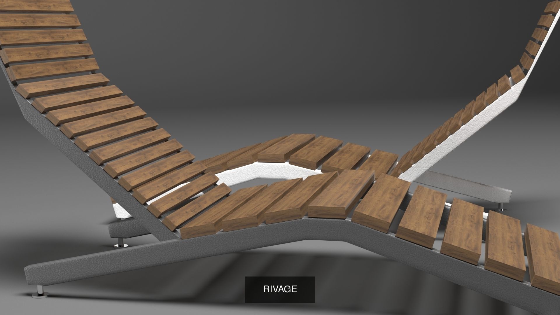 RIVAGE sun lounger 3D Model Collection_3