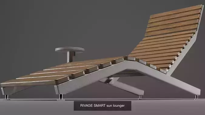 RIVAGE sun lounger  3D Model Collection