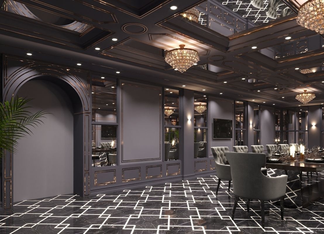 Lounge bar Vip  3D model_2