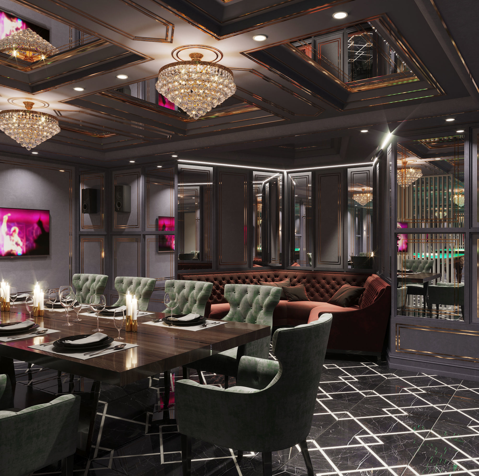 Lounge bar Vip  3D model_10