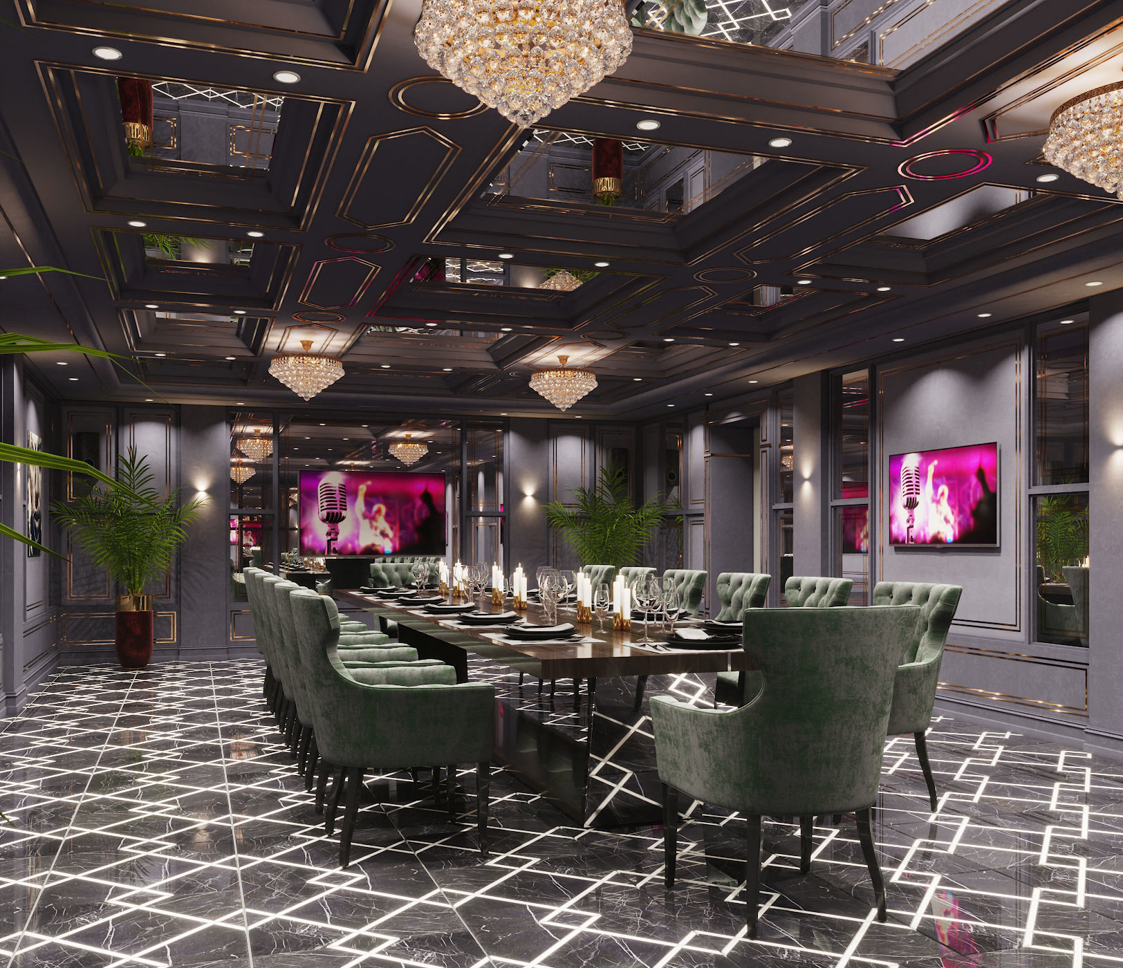 Lounge bar Vip  3D model_9