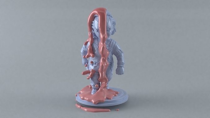 Chucky Fluid Sculpture  3D print model