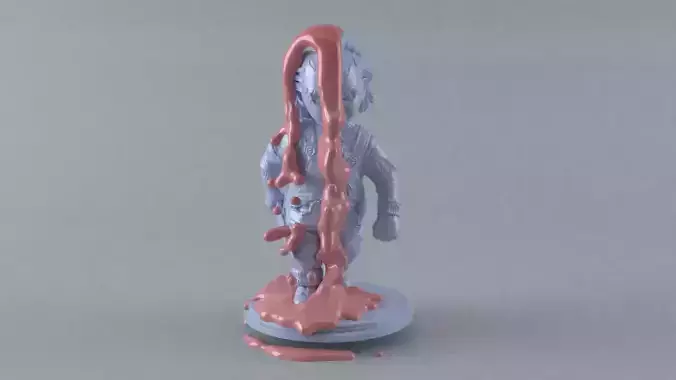 Chucky Fluid Sculpture  3D print model