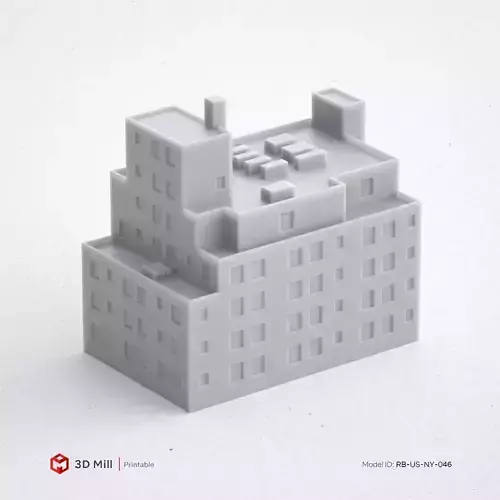 3D Print miniature building RB-US-NY-046