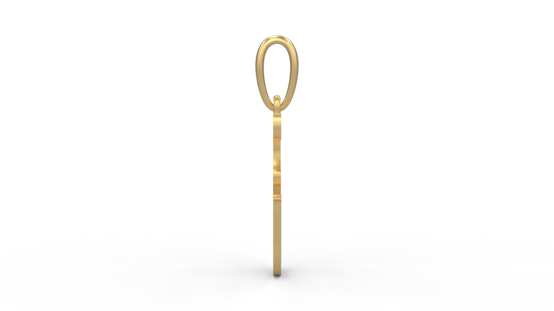 Initial Letters Pendant Circusia E 3D print model_2