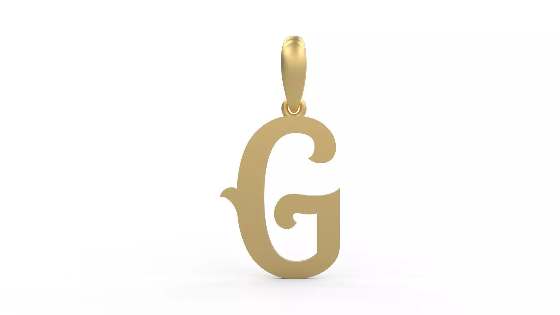 Initial Letters Pendant Circusia G 3D print model_0