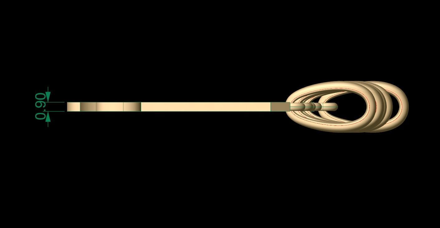 Initial Letters Pendant Circusia G 3D print model_5