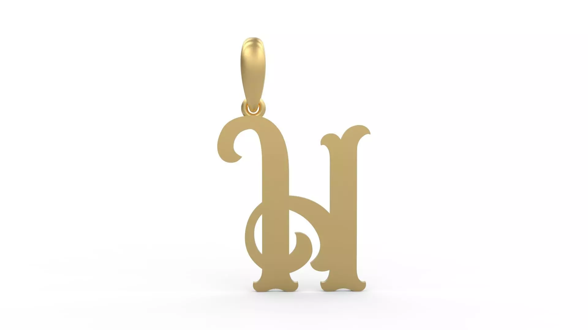 Initial Letters Pendant Circusia H 3D print model_0