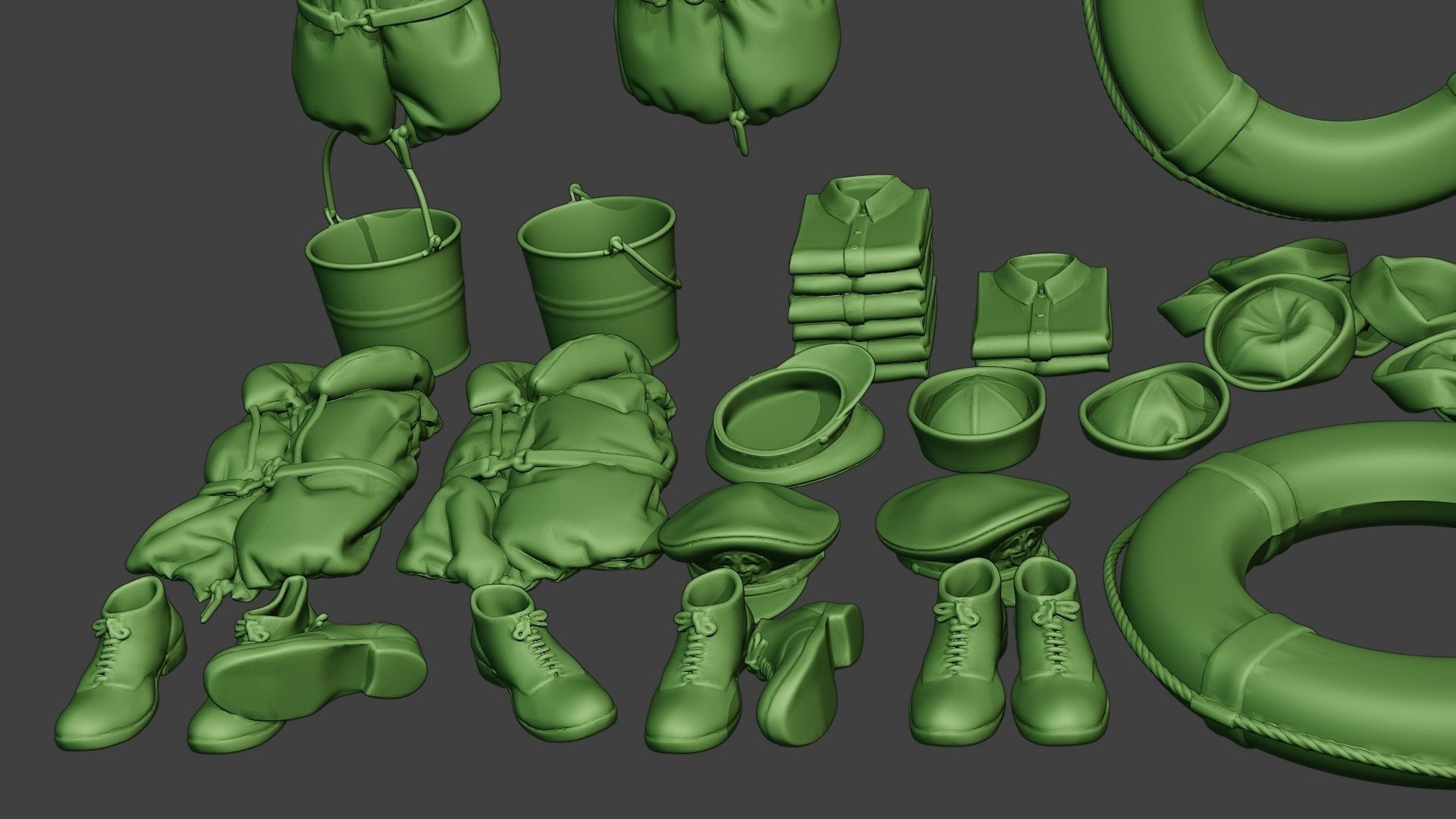 Ww2 US Naval Objects Pack1 3D print model_20