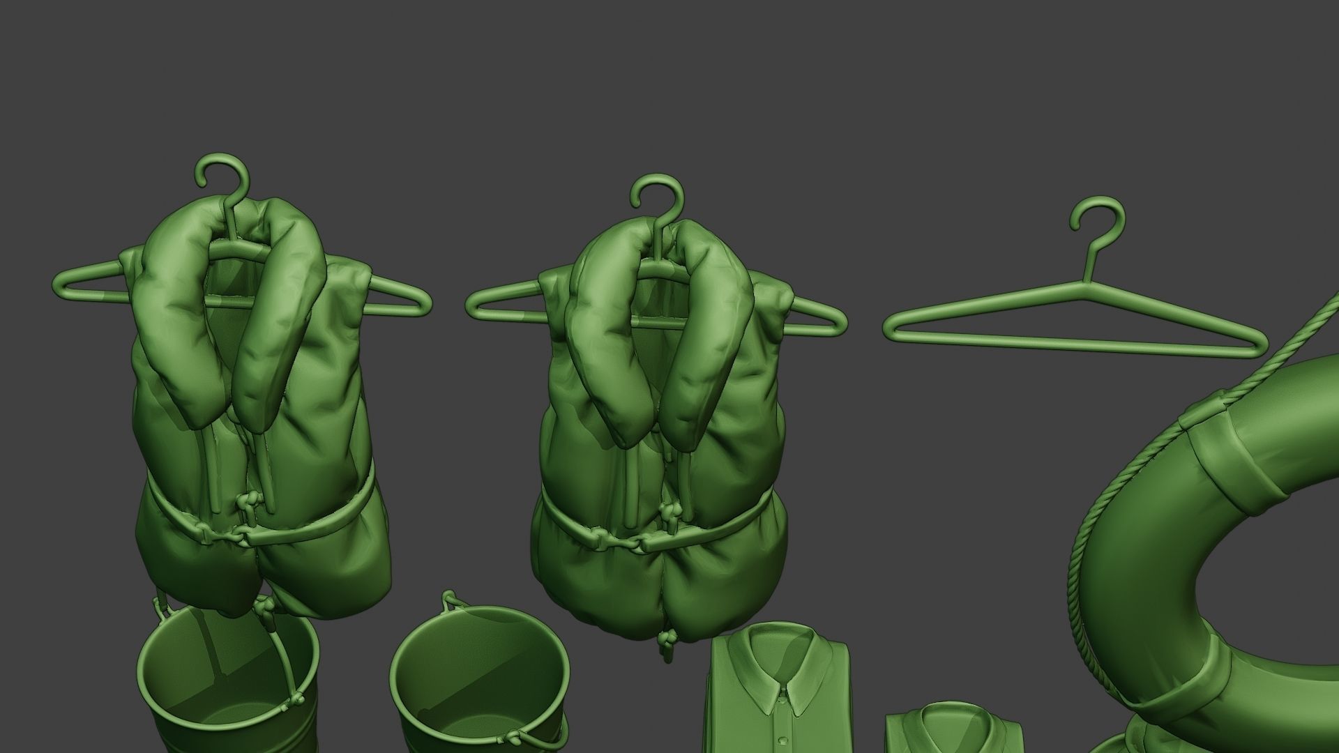 Ww2 US Naval Objects Pack1 3D print model_25