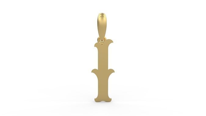 Initial Letters Pendant Circusia I 3D print model
