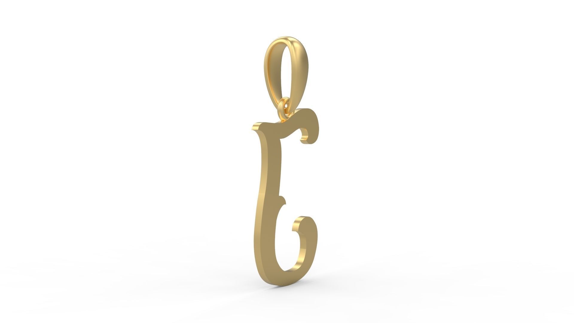 Initial Letters Pendant Circusia J 3D print model_3