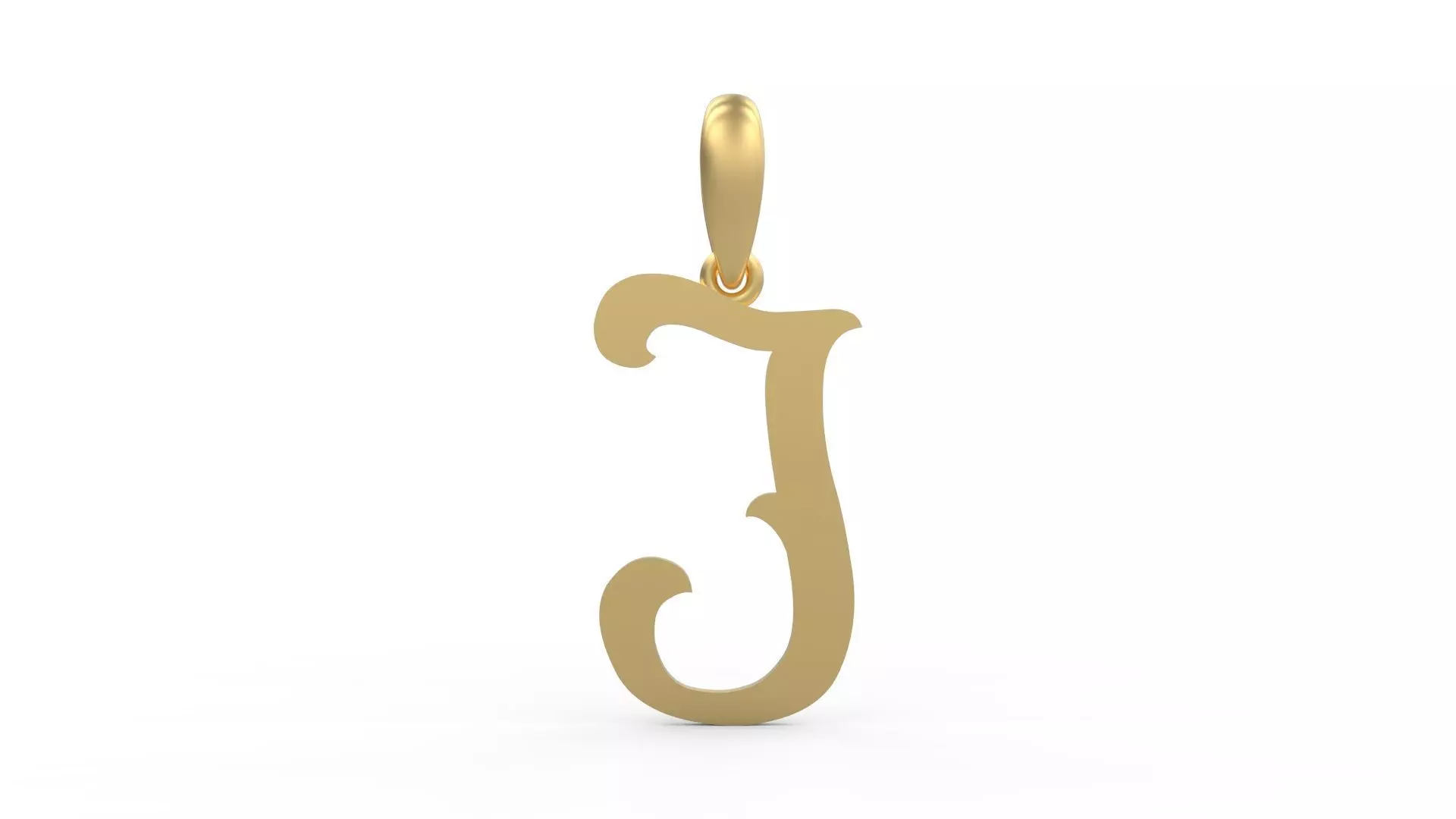 Initial Letters Pendant Circusia J 3D print model_0