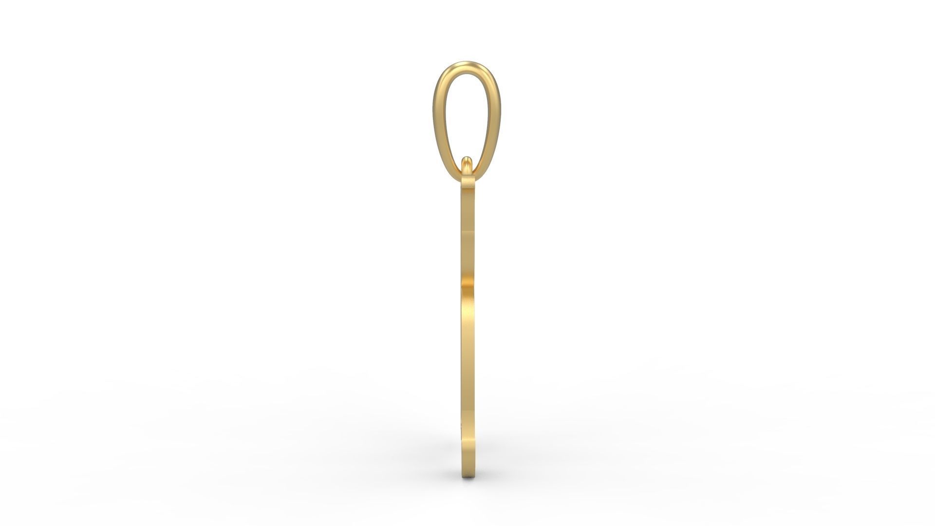 Initial Letters Pendant Circusia K 3D print model_2