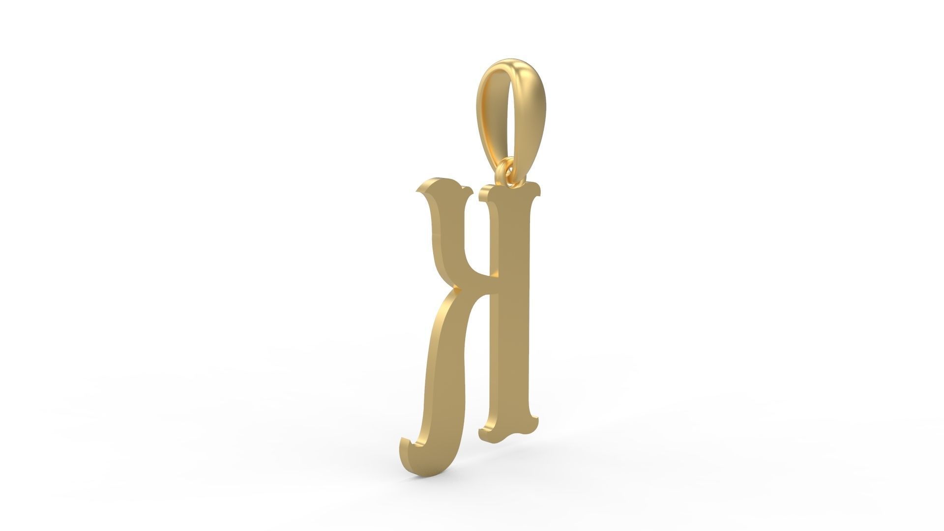Initial Letters Pendant Circusia K 3D print model_3