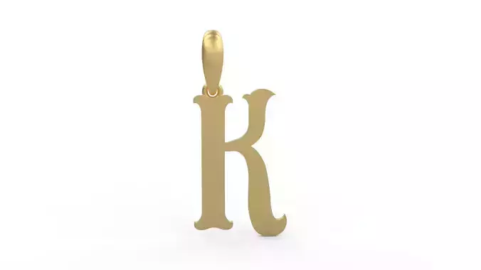 Initial Letters Pendant Circusia K