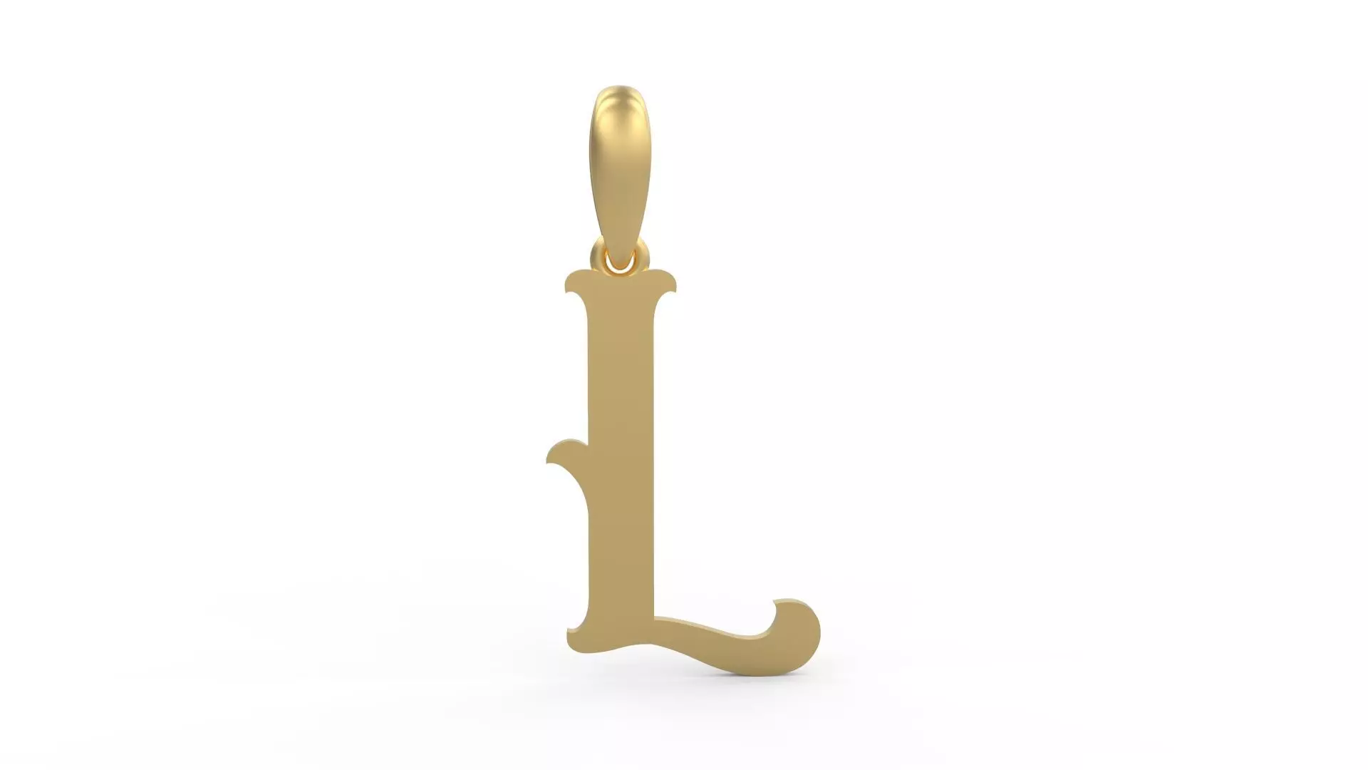Initial Letters Pendant Circusia L 3D print model_0
