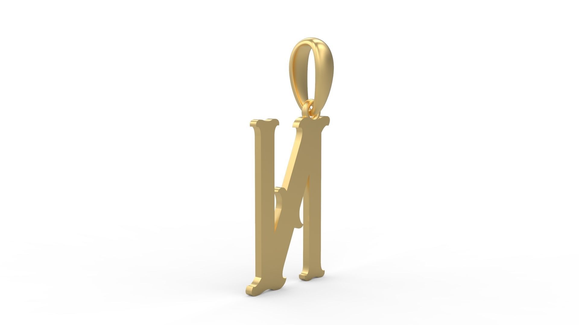 Initial Letters Pendant Circusia N 3D print model_3