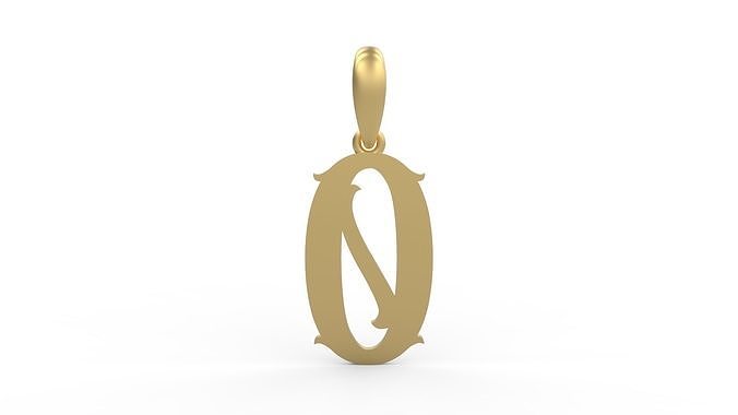 Initial Letters Pendant Circusia O 3D print model
