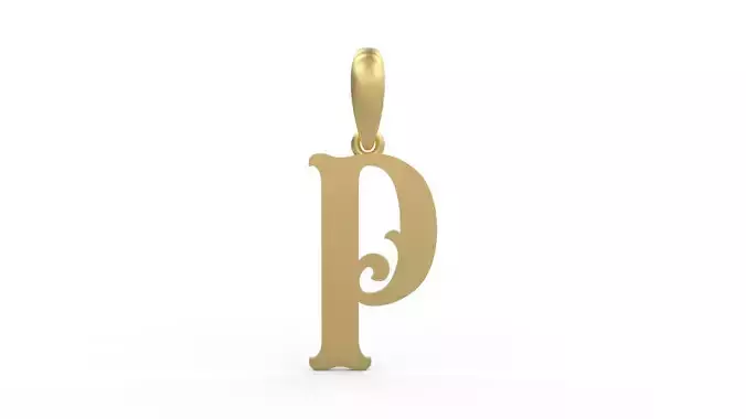 Initial Letters Pendant Circusia P