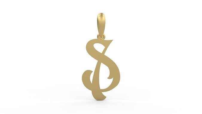 Initial Letters Pendant Circusia S 3D print model