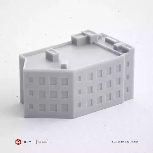 3D Print miniature building RB-US-NY-058