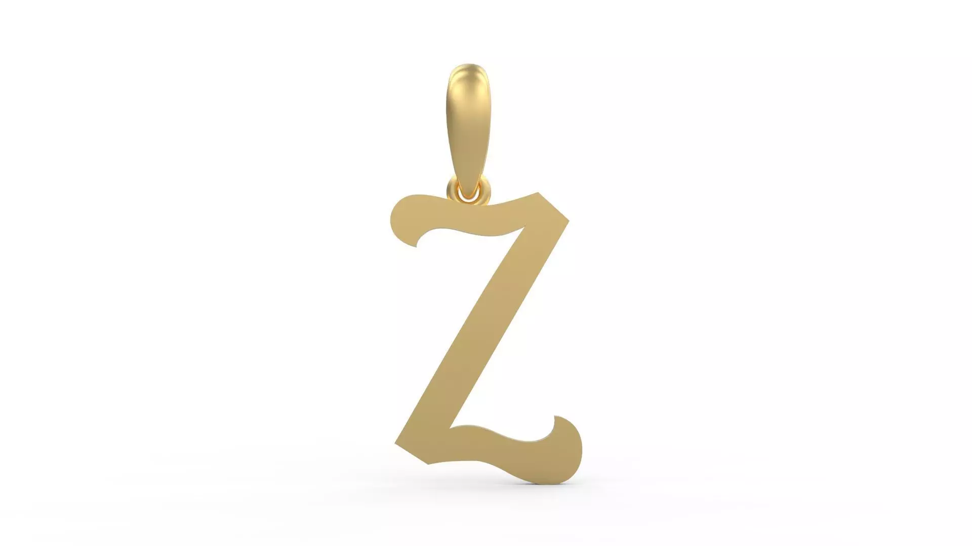 Initial Letters Pendant Circusia Z 3D print model_0