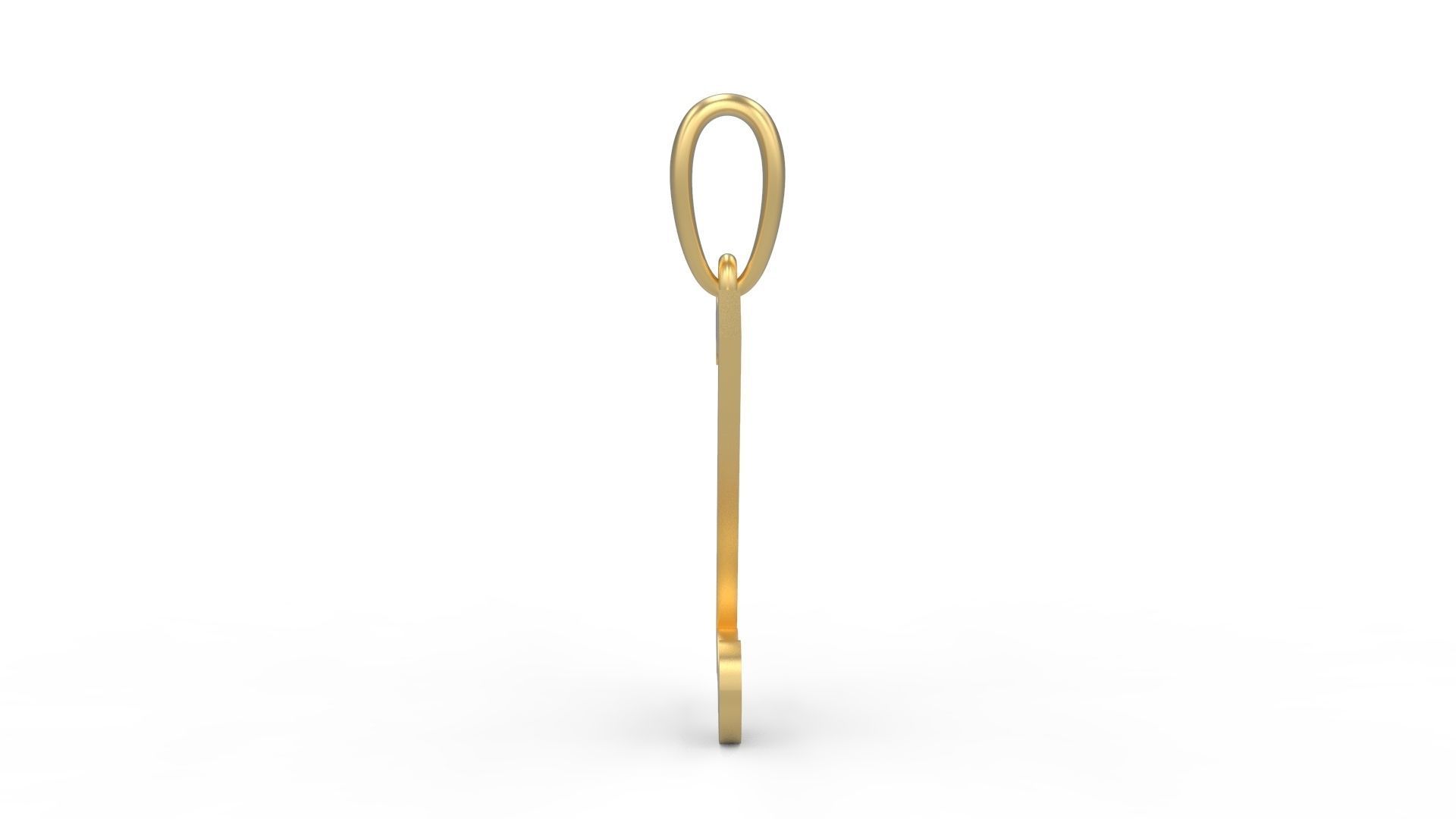 Initial Letters Pendant Circusia Z 3D print model_2