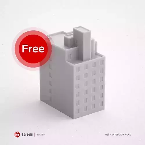 Free 3D Print miniature building RB-US-NY-060