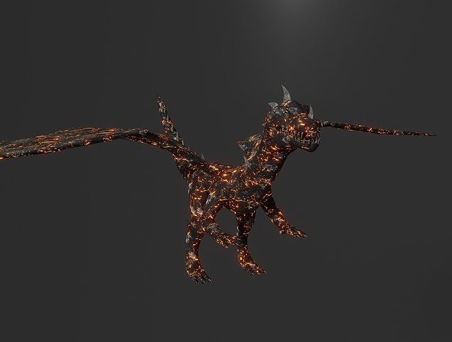 DRAGON fire flying 3D model