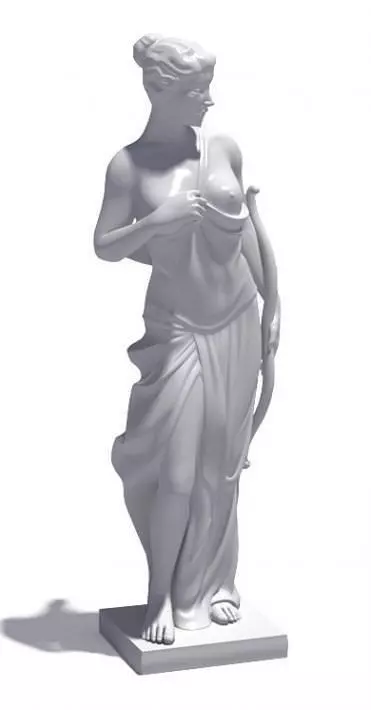 Roman Goddess Statue 3D model