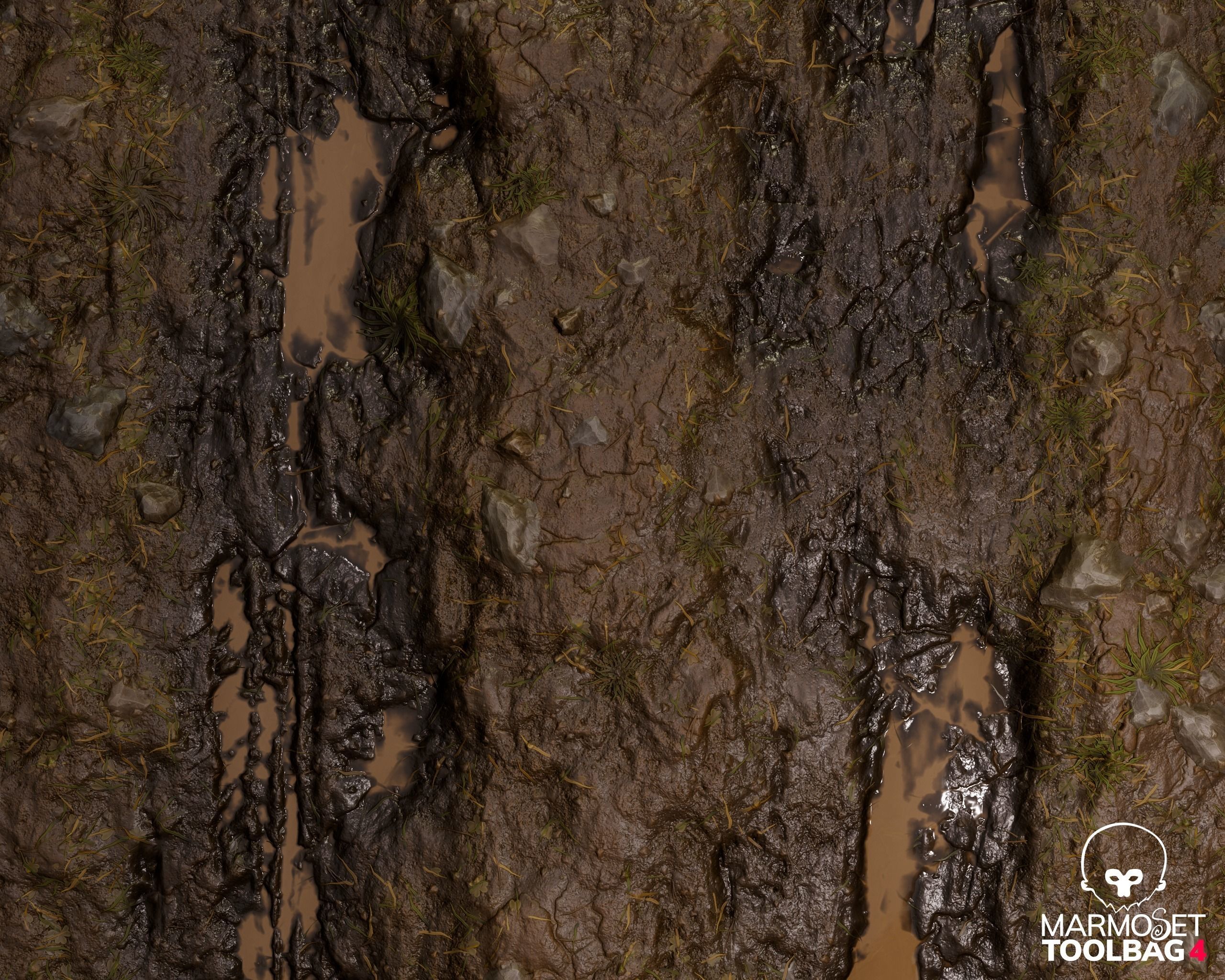 Muddy Road PBR Material Texture Texture_2